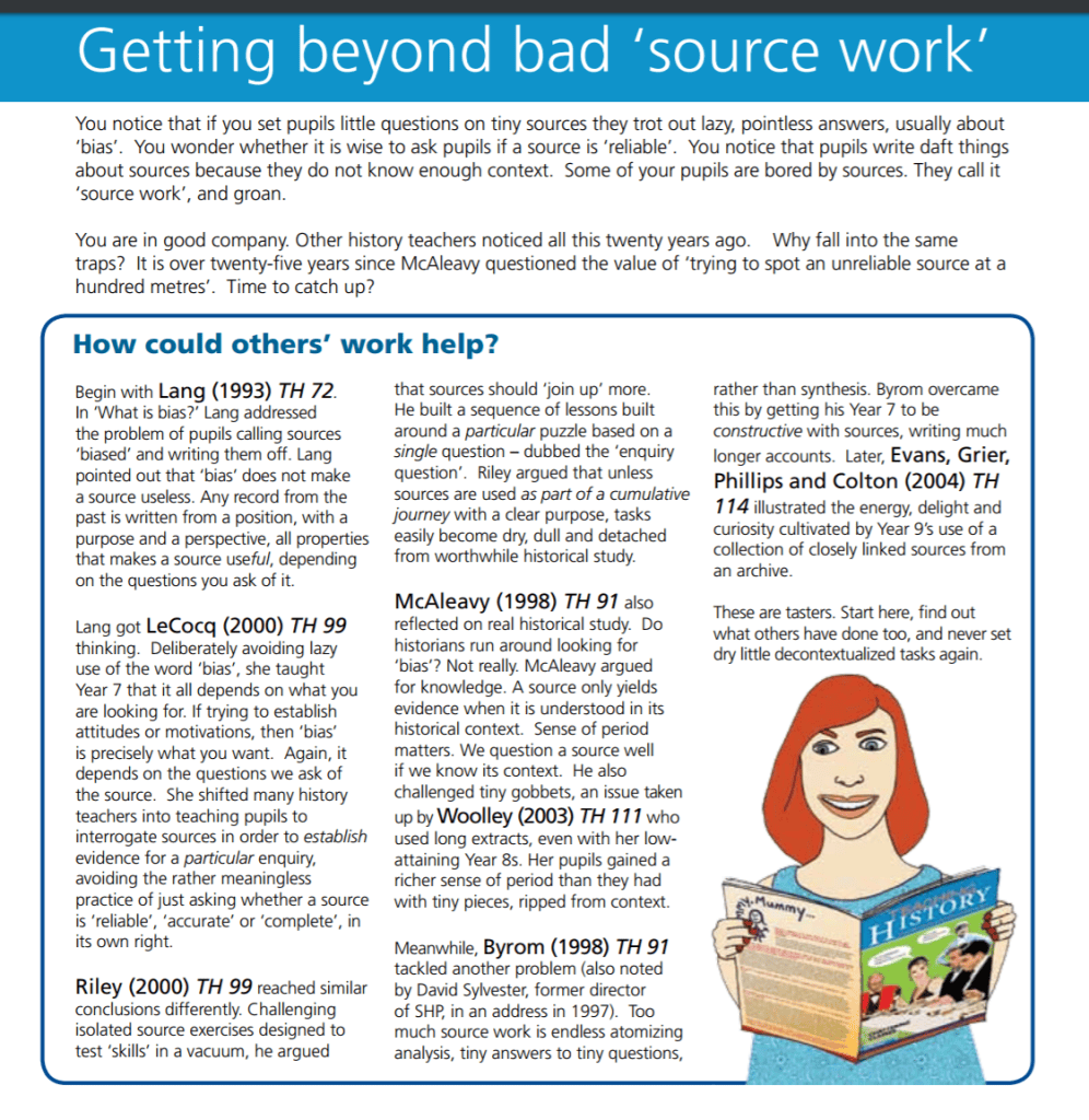 Using Sources Example Kids Knowledge to use sources as evidence – OBHD