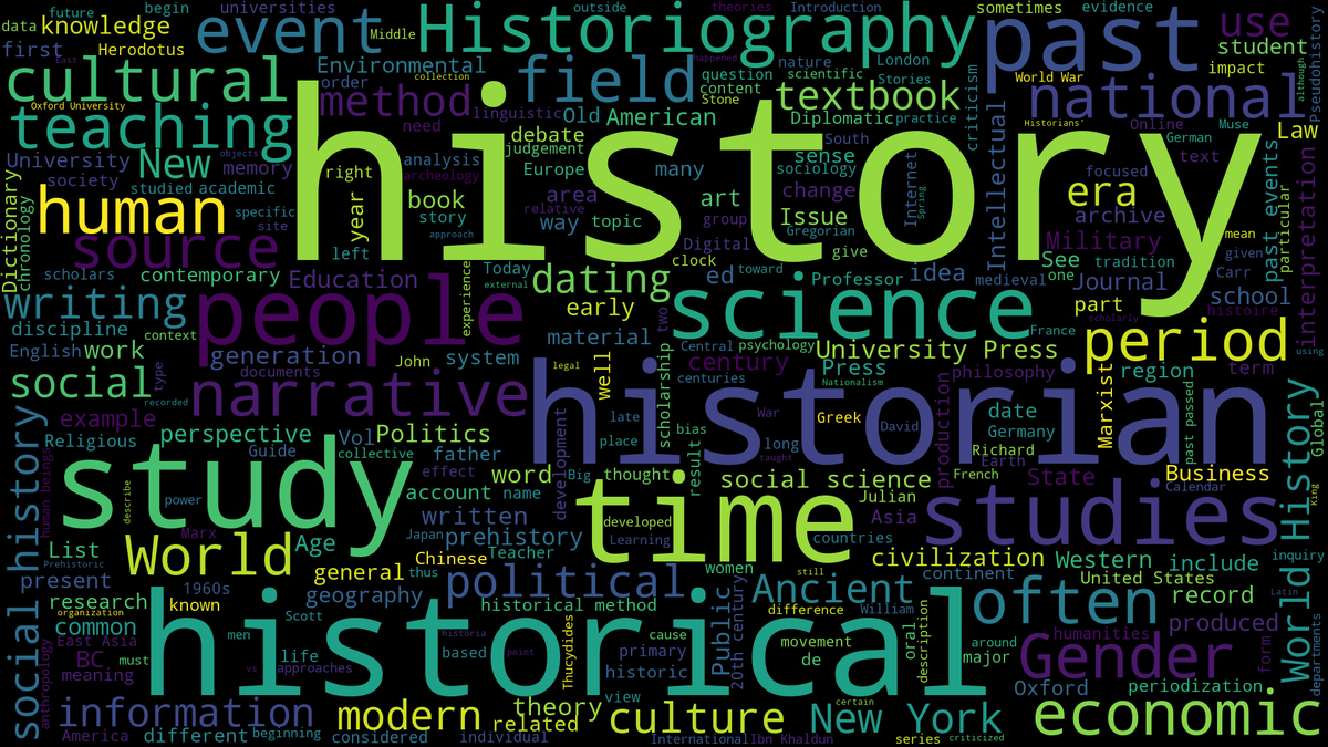 One History OBHD – One Big History Department